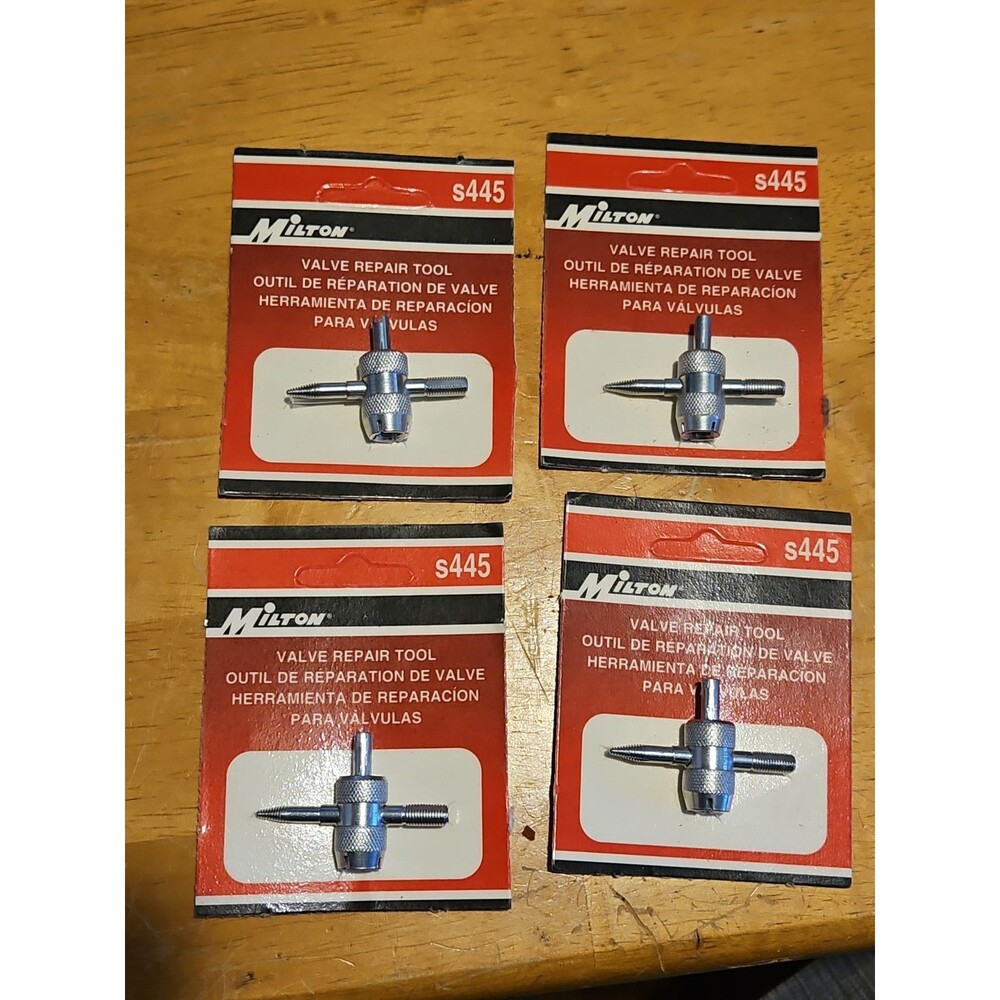 Lot Of 4 S445 Milton 4 In One Tire Valve Repair Tool New In Sealed Package